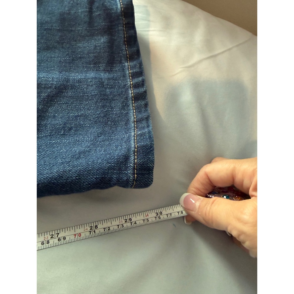 Just My Size By Hanes Classic Fit Denim Jeans 20w Vintage Blue Straight Leg View 6